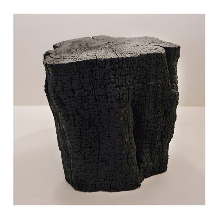 Carbonized side table